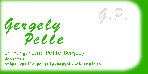 gergely pelle business card